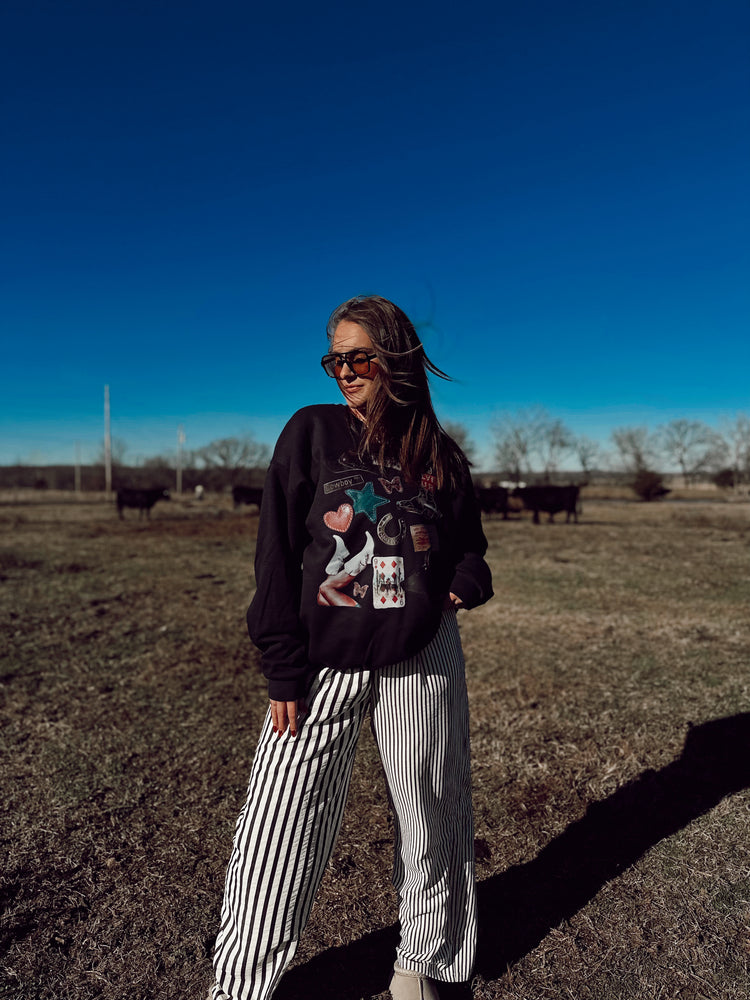 Western Collage Sweatshirt