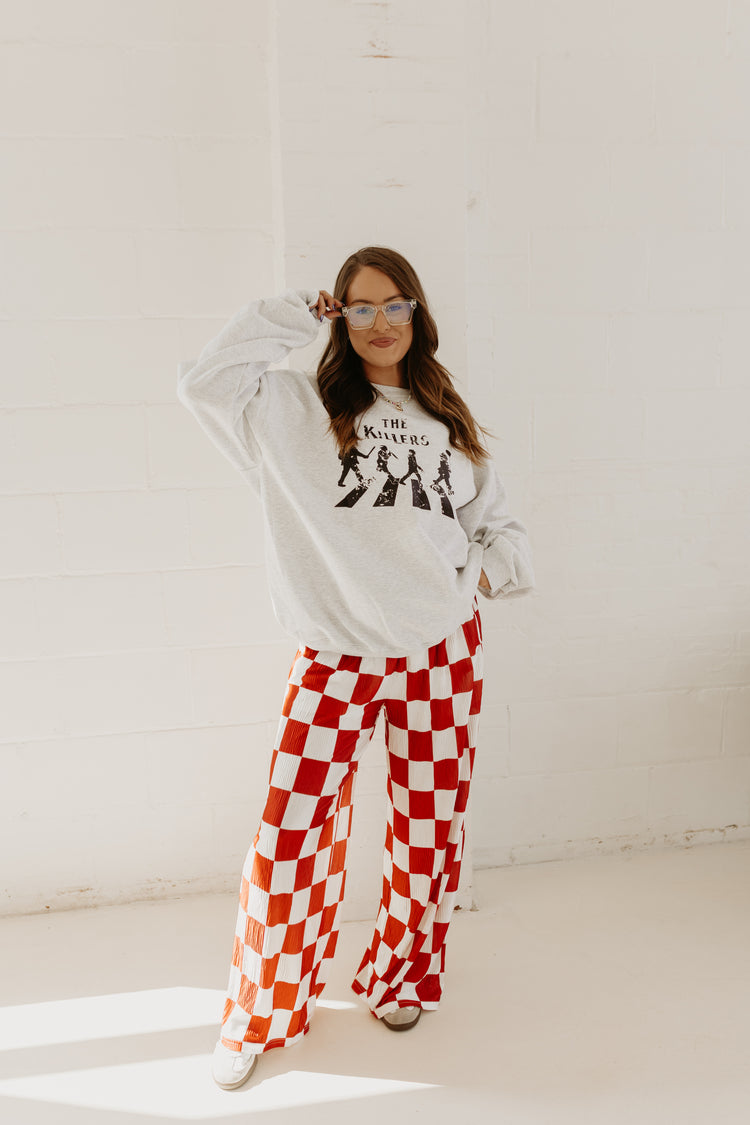 Red & White Checkmate PANTS