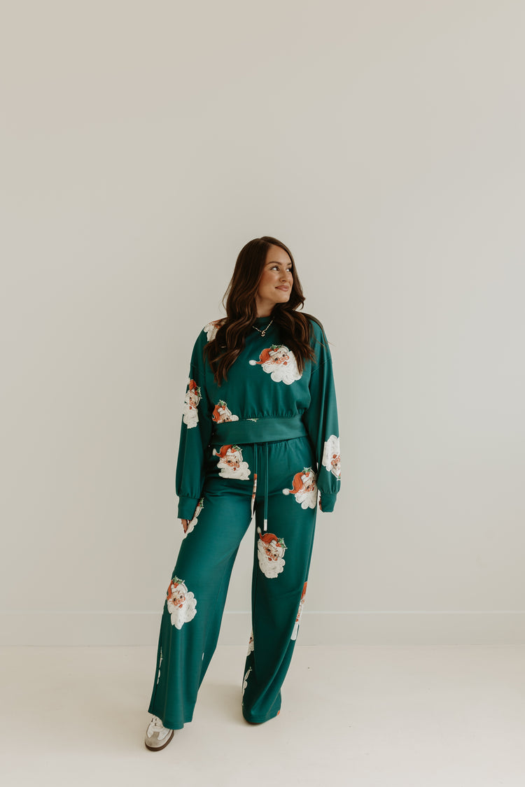 CUTIE SANTA DRAWSTRING PANTS