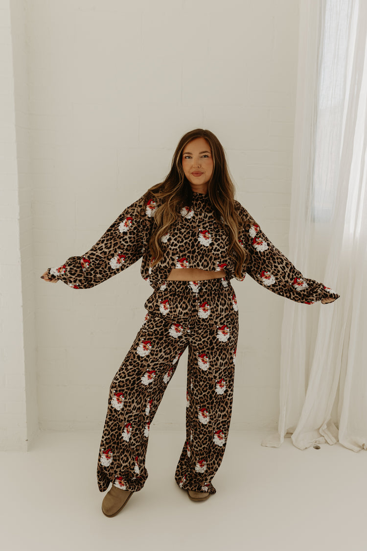 Vintage Santa Leopard Soft top (PRE ORDER)