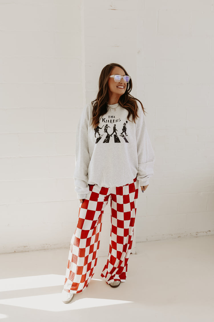 Red & White Checkmate PANTS
