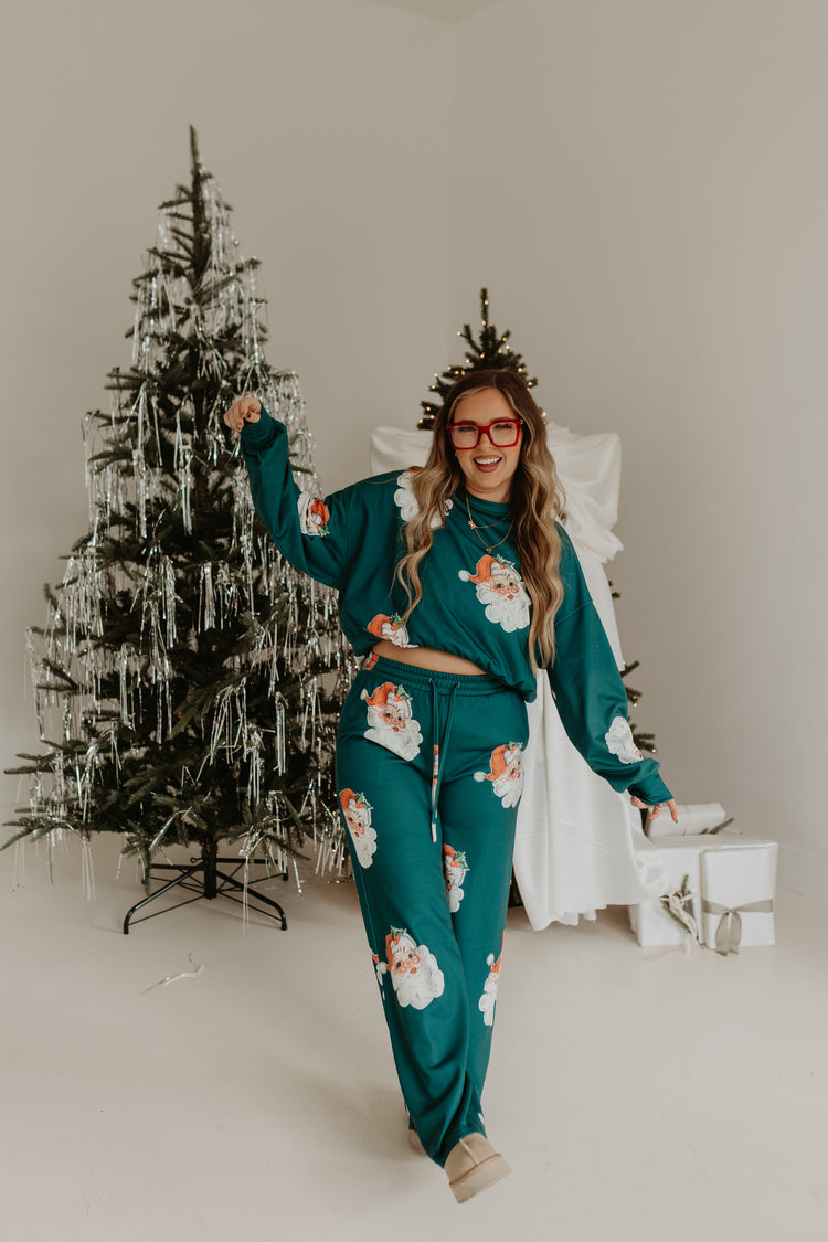 CUTIE SANTA DRAWSTRING PANTS