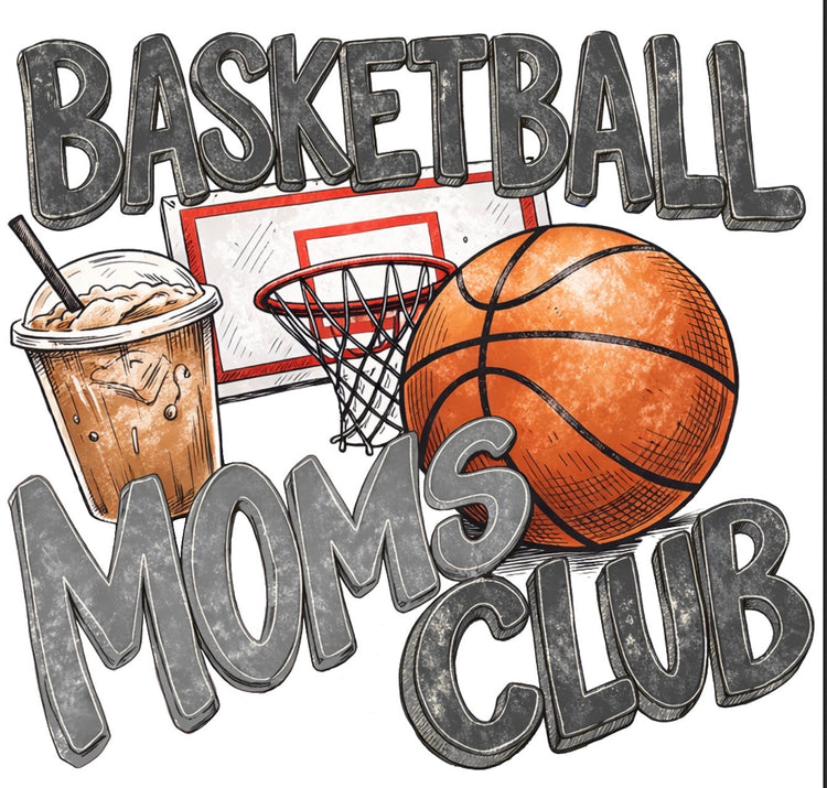 BBALL MOMS CLUB TEE (FULL LENGTH)
