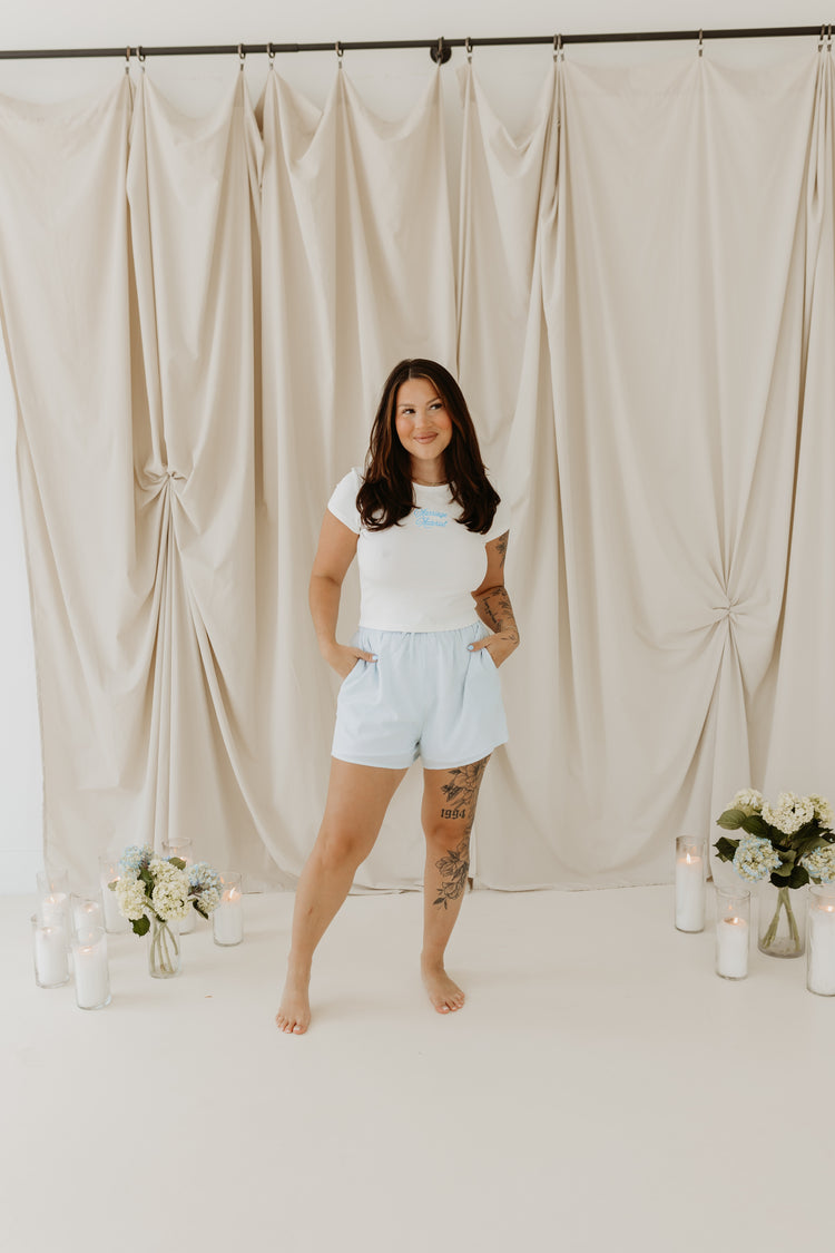 Embroidered Marriage Material Baby Tee