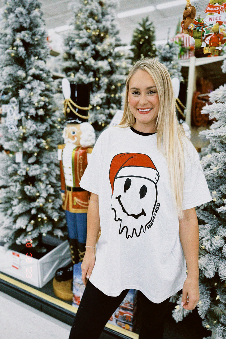 SANTA SMILEY TEE