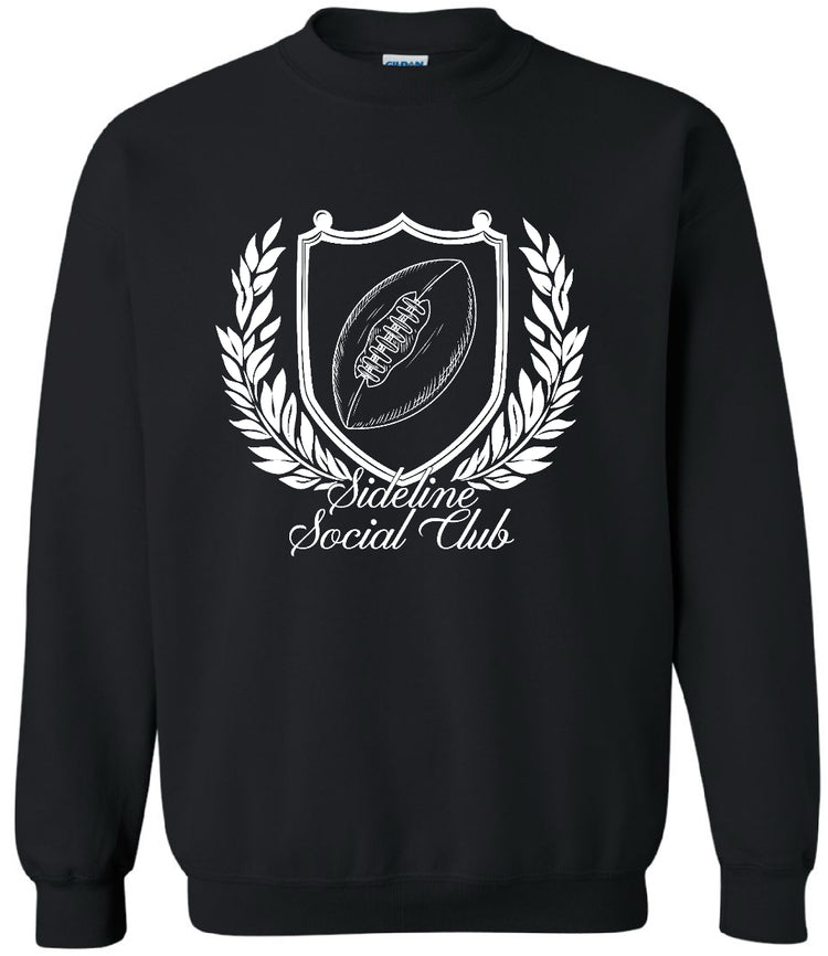 SIDELINE SOCIAL CLUB SPORTS CREW (BLACK)