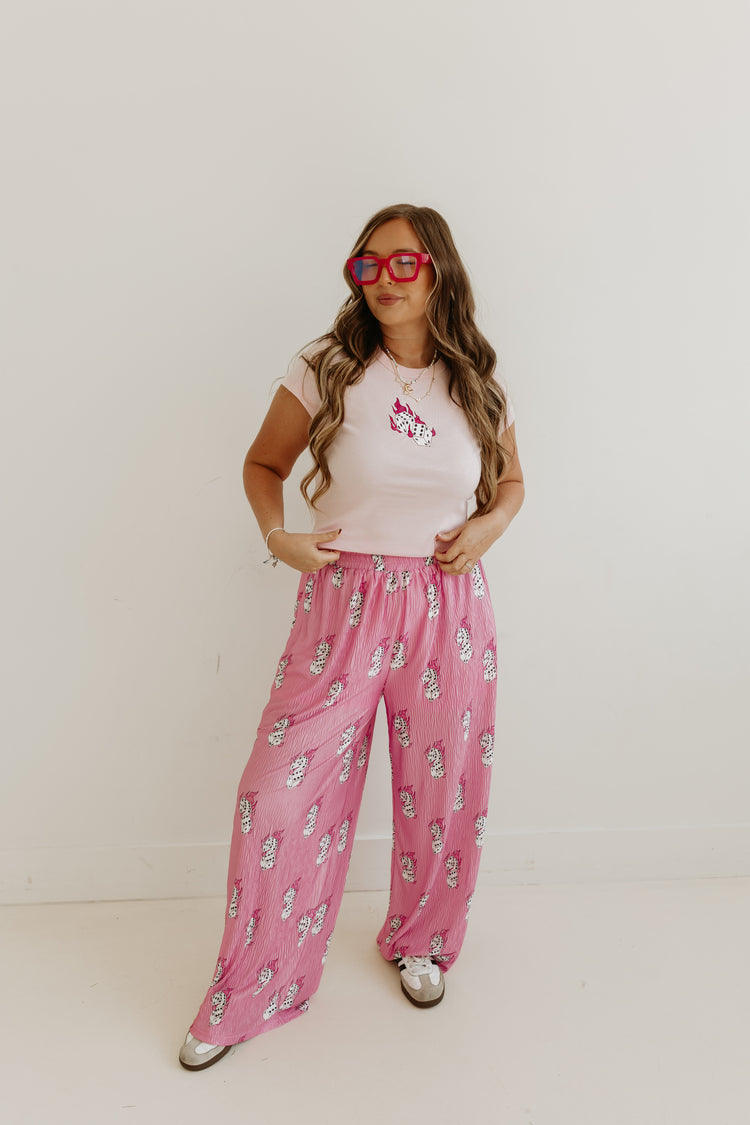 Flaming Dice Baby T (Baby Pink)