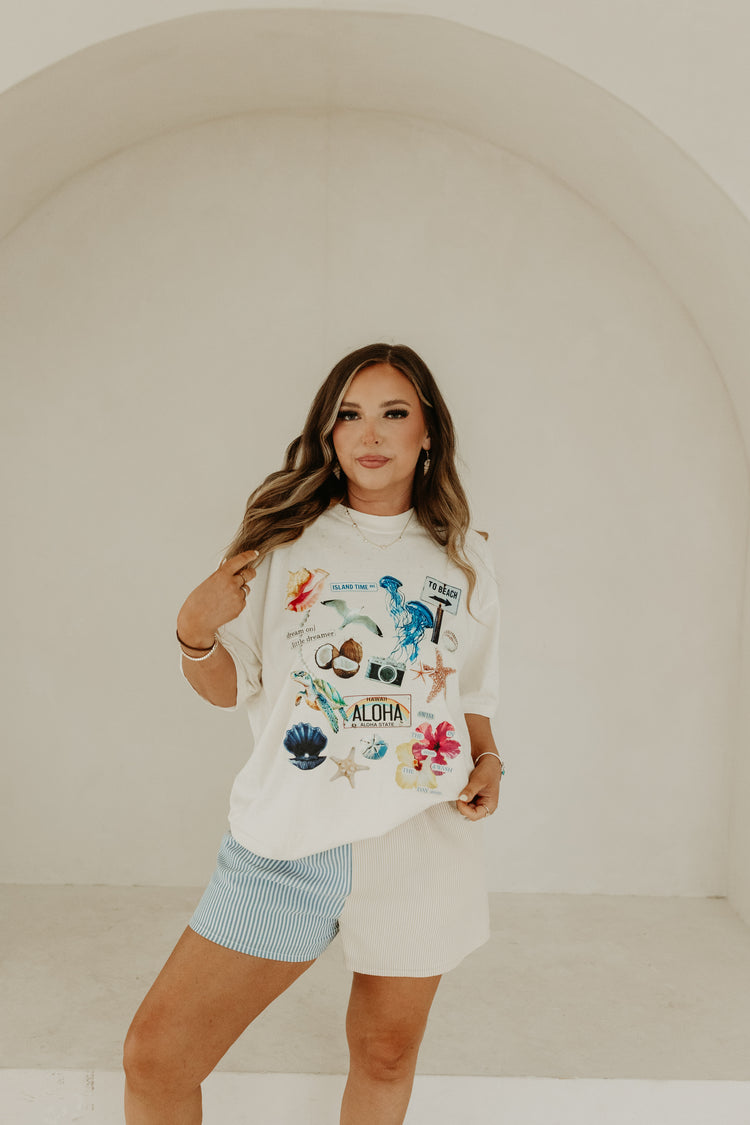 Beach Vacation Collage Graphic tee