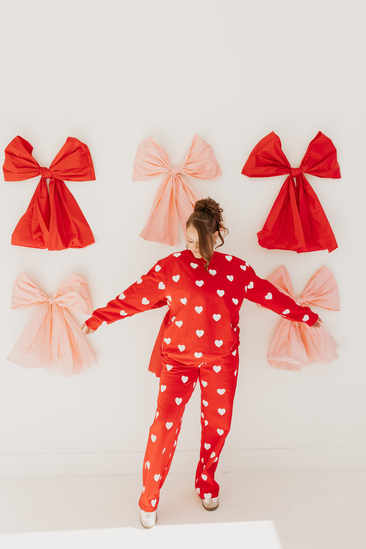 With Love Open Hem Sweatpants