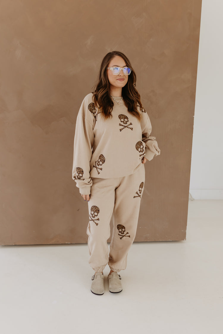 Leopard Skelly Sweatshirt
