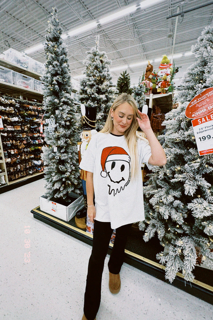SANTA SMILEY TEE