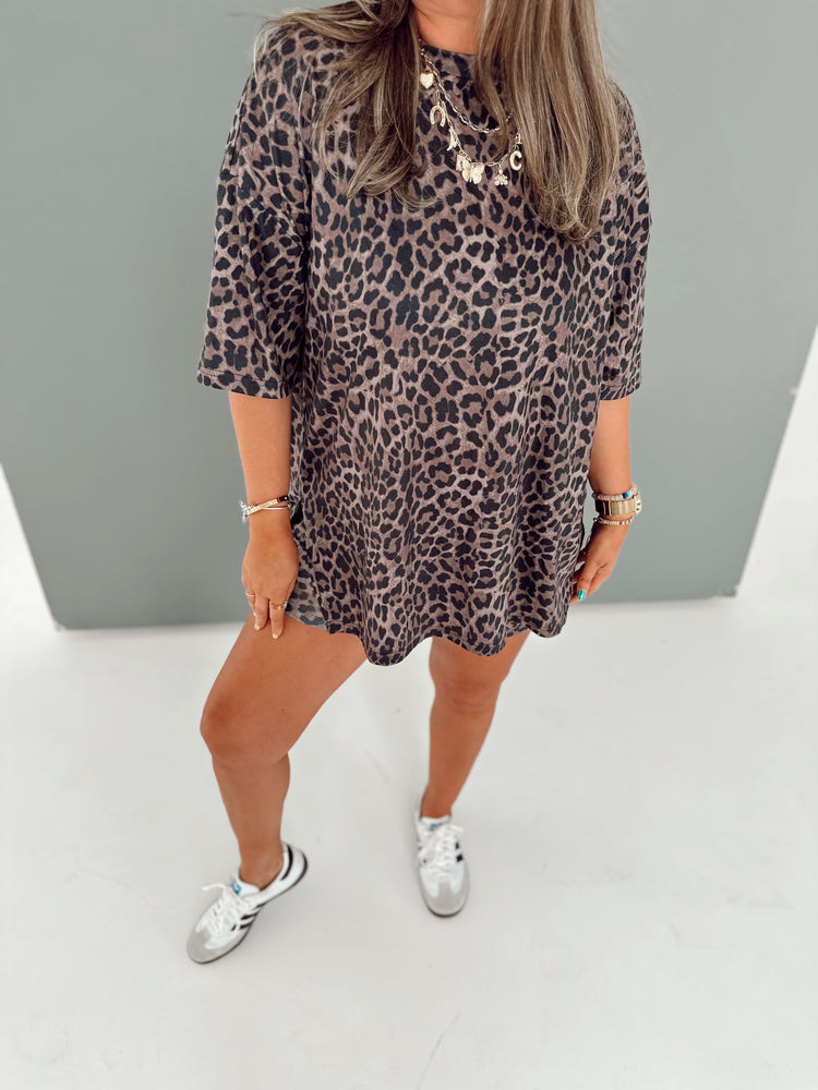 Deep Leopard TSHIRT LOUNGE SET