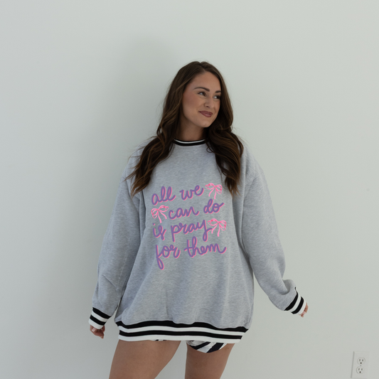 B&W CUFFED ASH LUX CREW