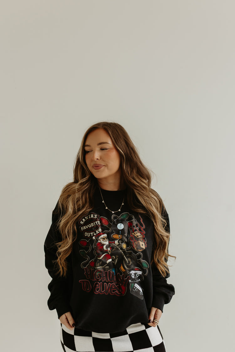 Biker Santa Sweatshirt