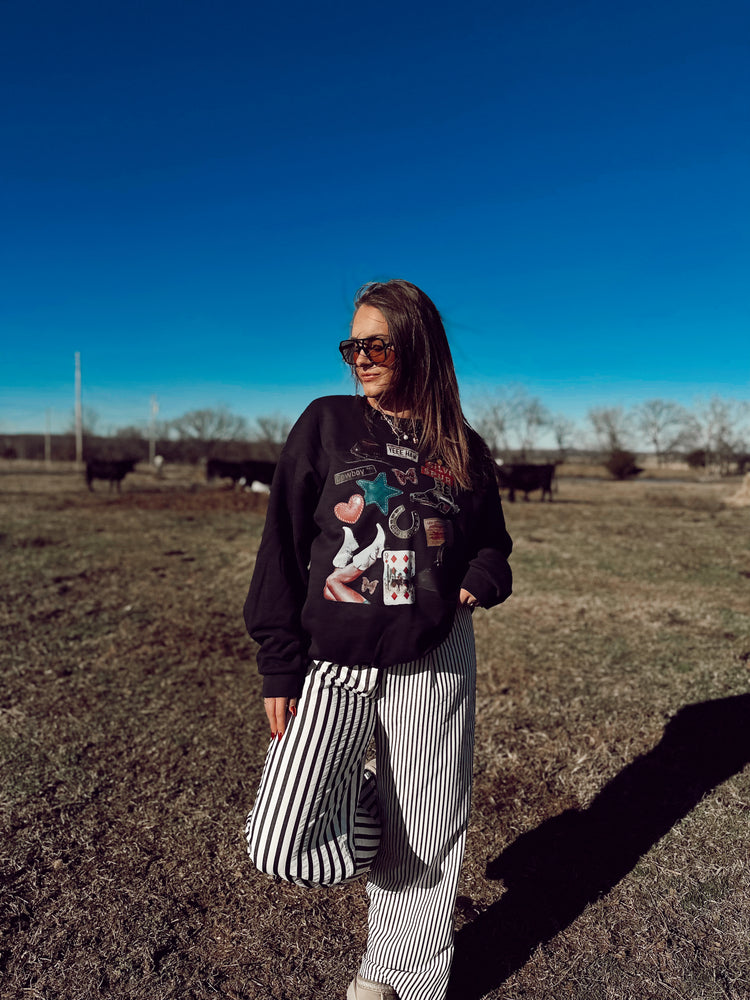 Western Collage Sweatshirt