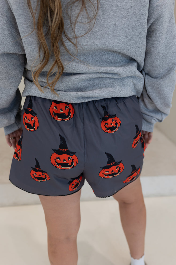 Pumpkin Lace Trim Boxer Shorts