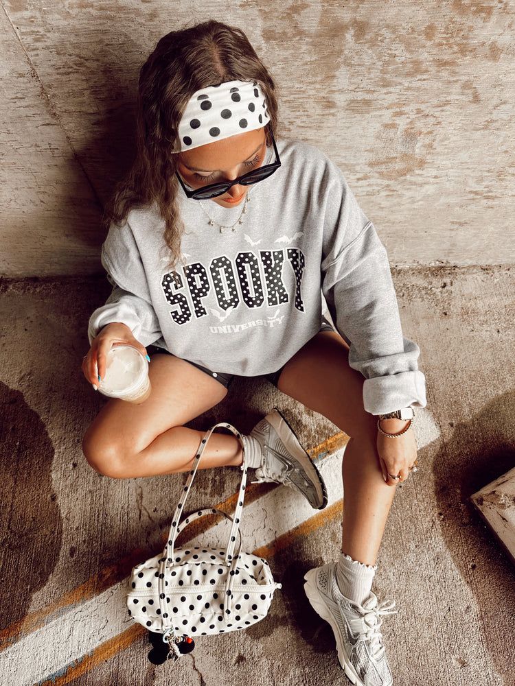 Spooky University Sweatshirt (Sport Grey)