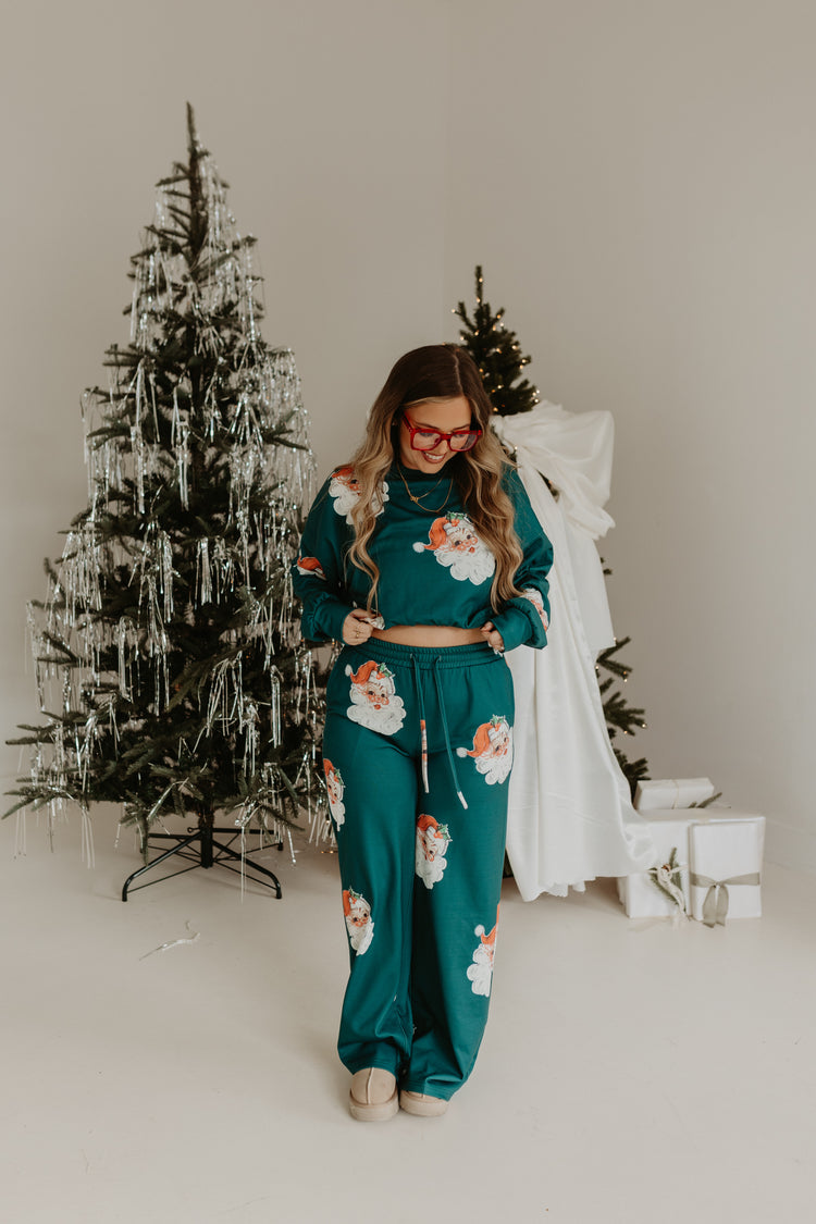 CUTIE SANTA DRAWSTRING PANTS