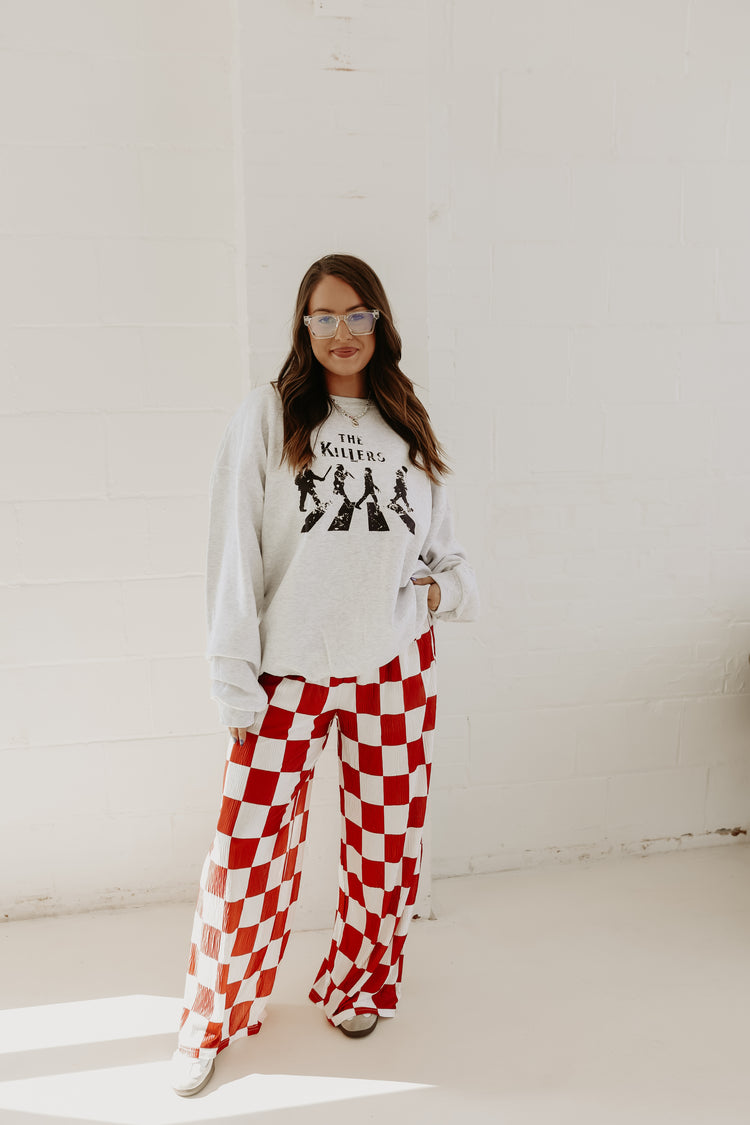 Red & White Checkmate PANTS