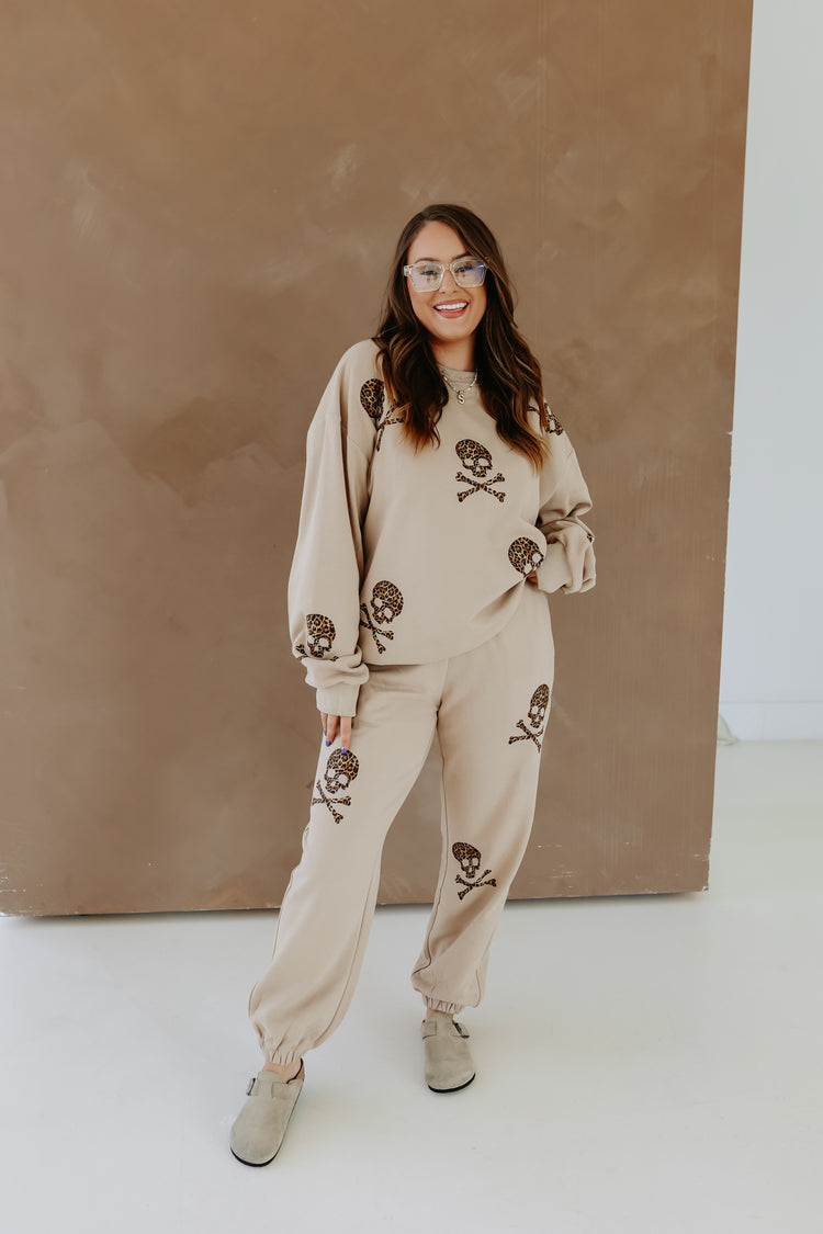 Leopard Skelly Sweatshirt