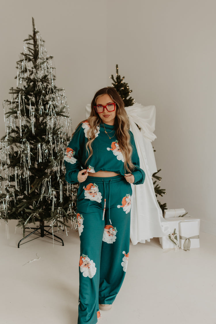 CUTIE SANTA DRAWSTRING PANTS