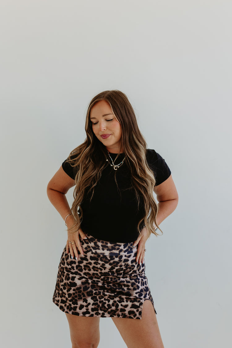 Leopard Athletic Skort