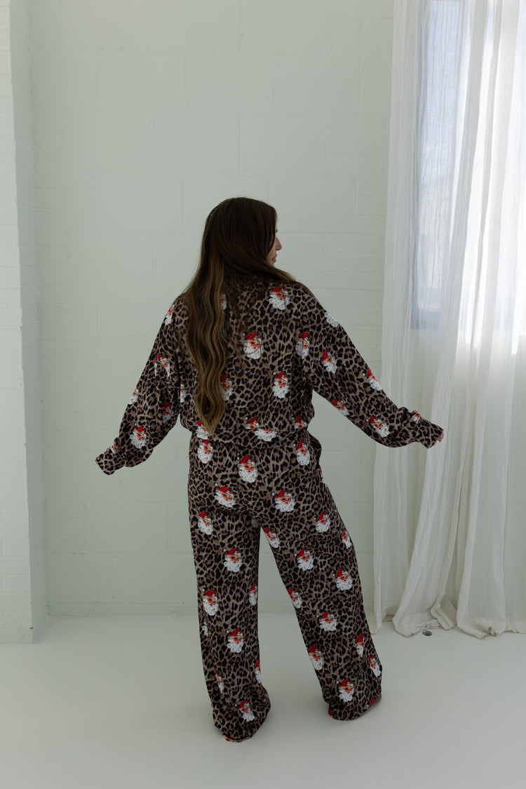 Vintage Santa Leopard Soft top (PRE ORDER)