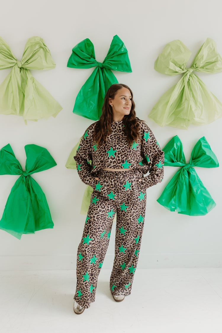 The Green Star Leopard PANTS