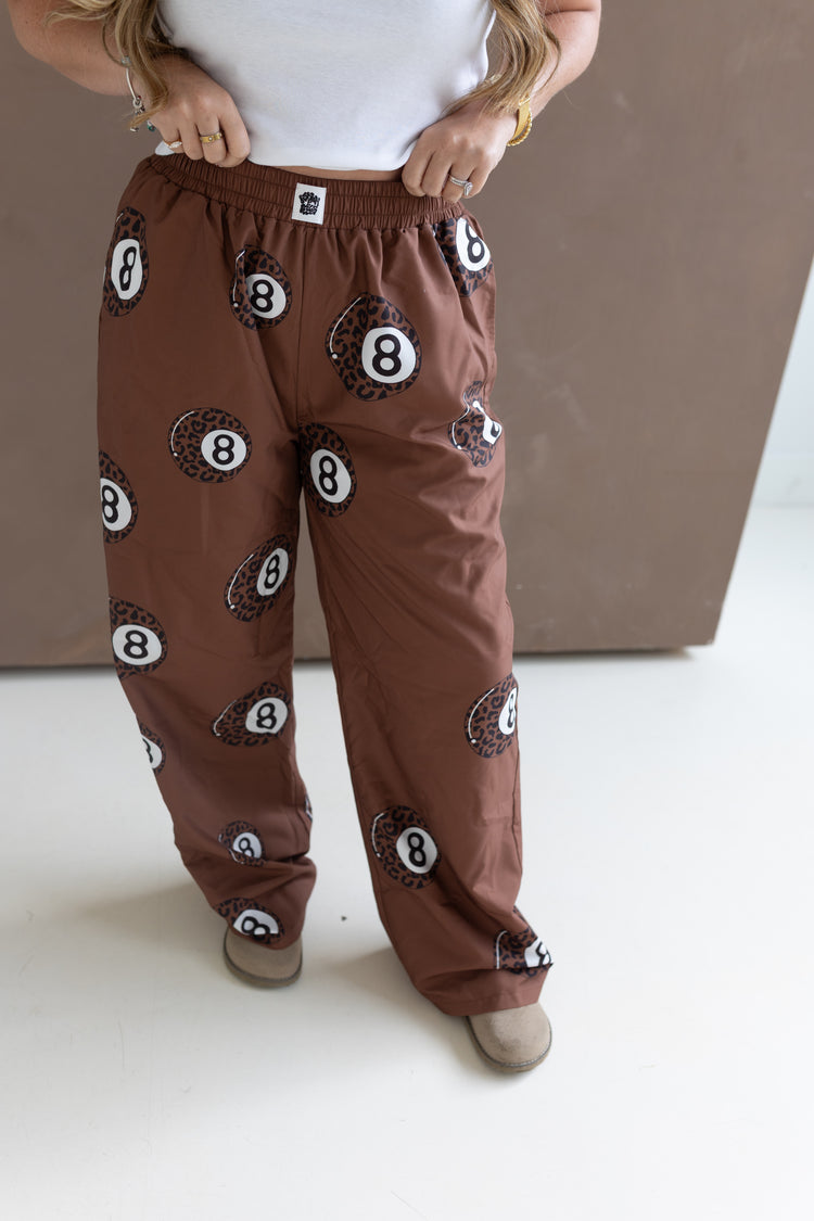 Brown Leopard 8ball Boxer PANTS