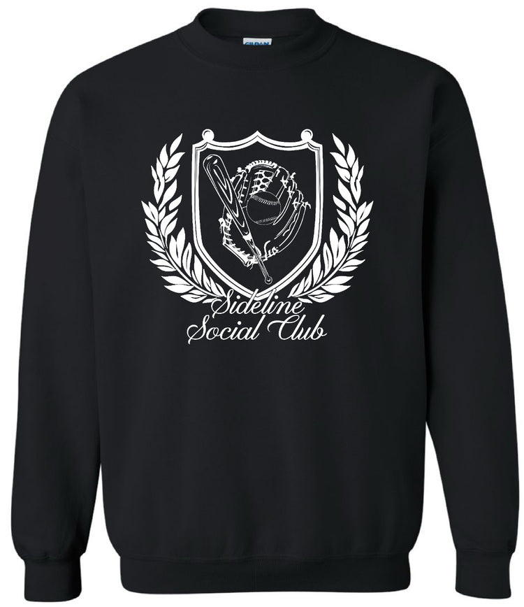 SIDELINE SOCIAL CLUB SPORTS CREW (BLACK)