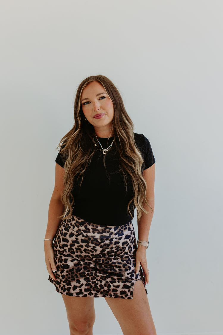 Leopard Athletic Skort