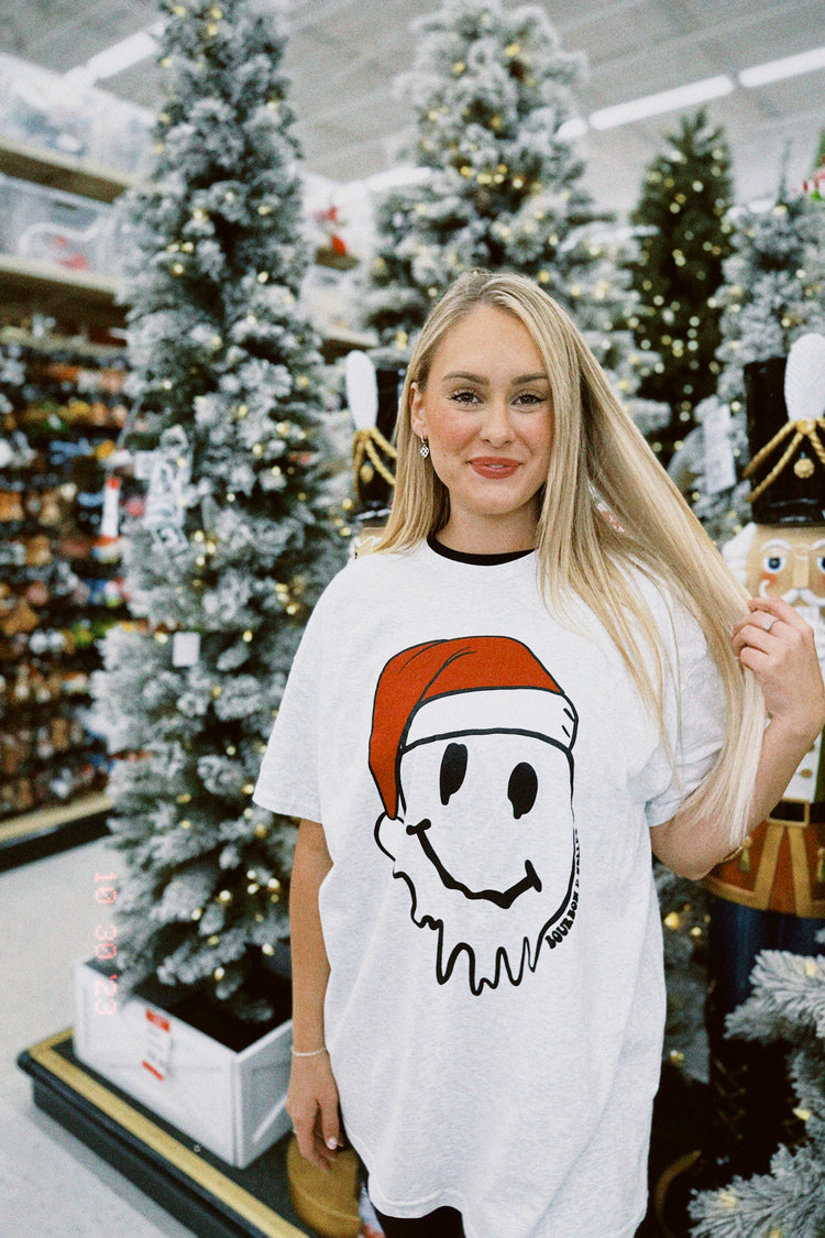 SANTA SMILEY TEE