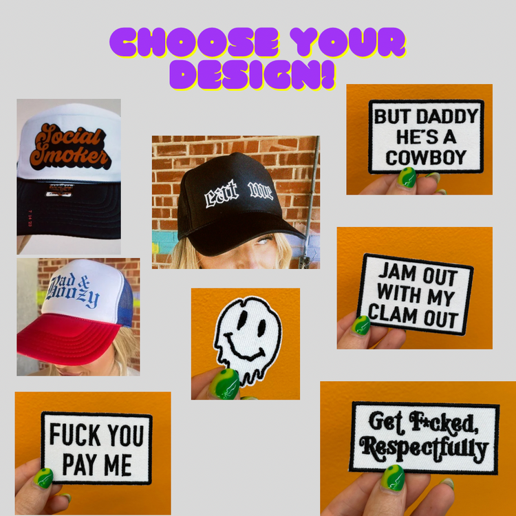 Build your own TRUCKER hat