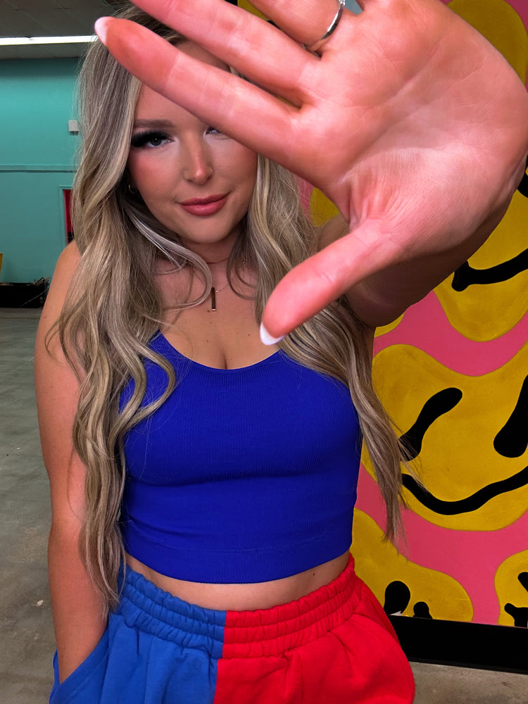 Strappy Shapely (Bright Blue)