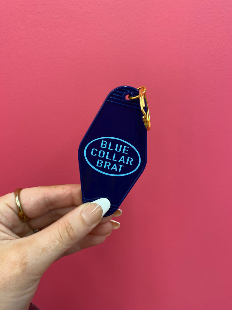 Blue Collar Brat Keychain