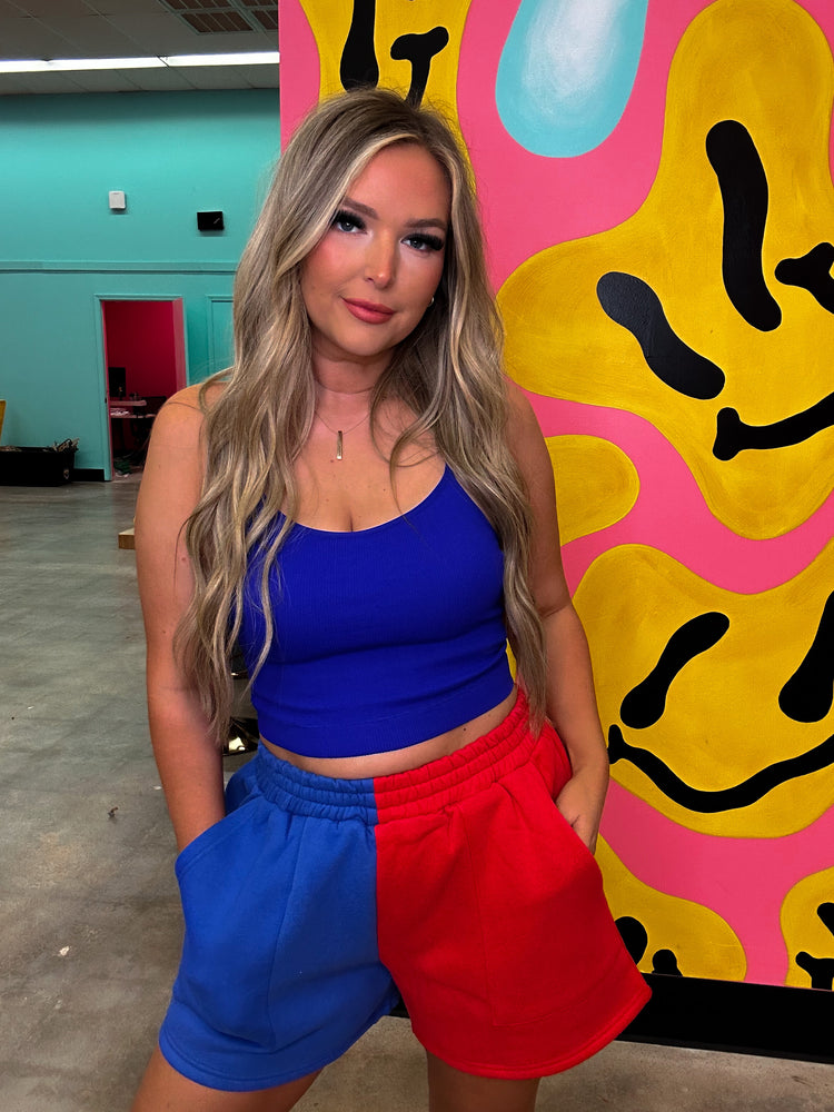 Strappy Shapely (Bright Blue)