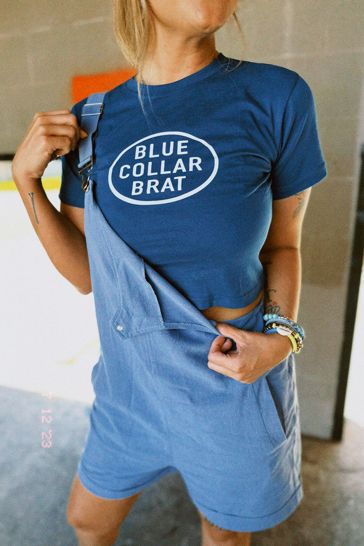 Blue Collar Brat (Baby Tee)