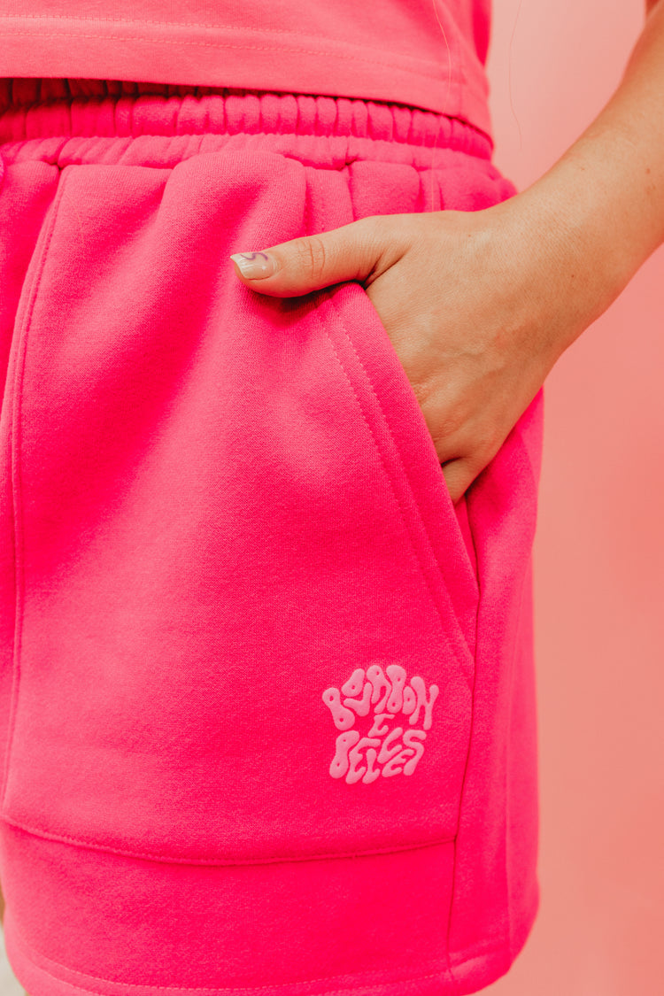B&B LOGO LUX SHORTS (HELICONIA)