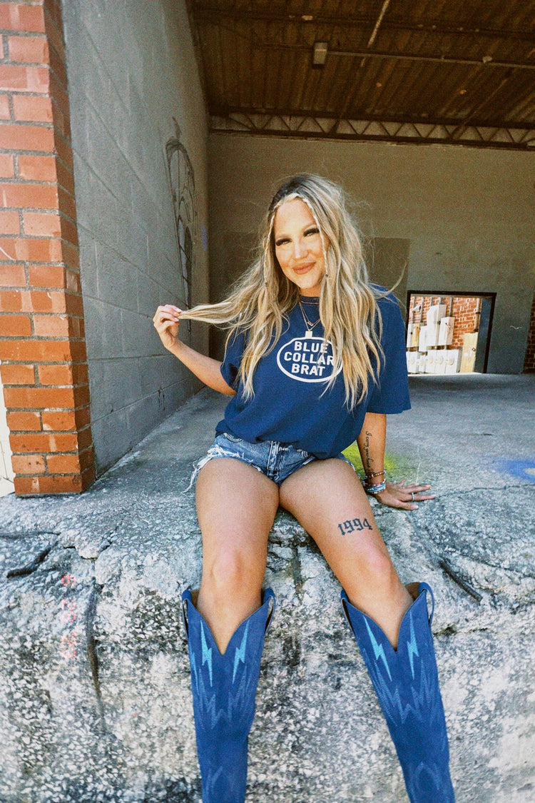 Blue Collar Brat Tee (MADE TO ORDER)