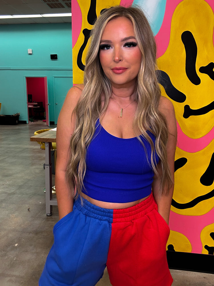 Strappy Shapely (Bright Blue)