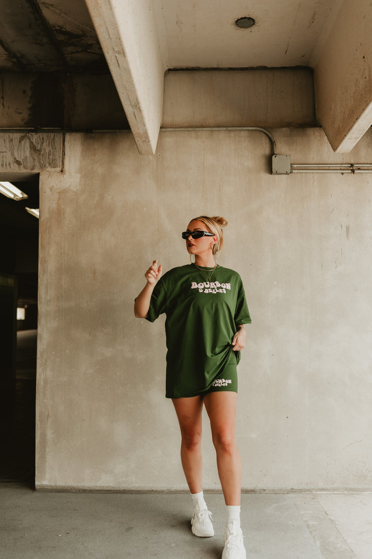 Bourbon & Belles Biker Shorts (Green)