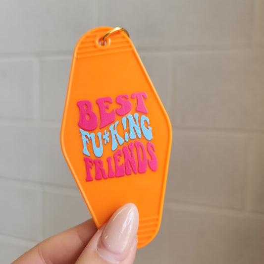 Best Fu*k!ng Friends Keychain (Orange)