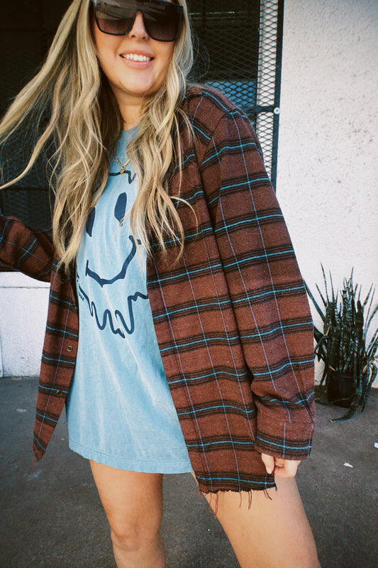 Ombre Grunge Flannel