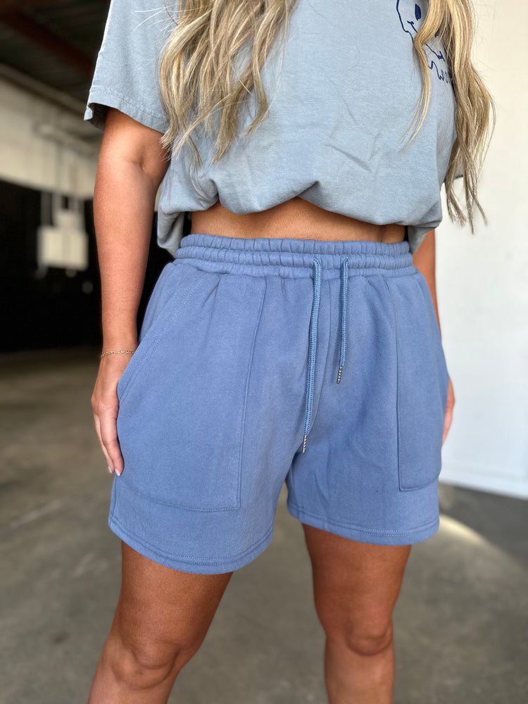 LUX Sweat Shorts (light navy)