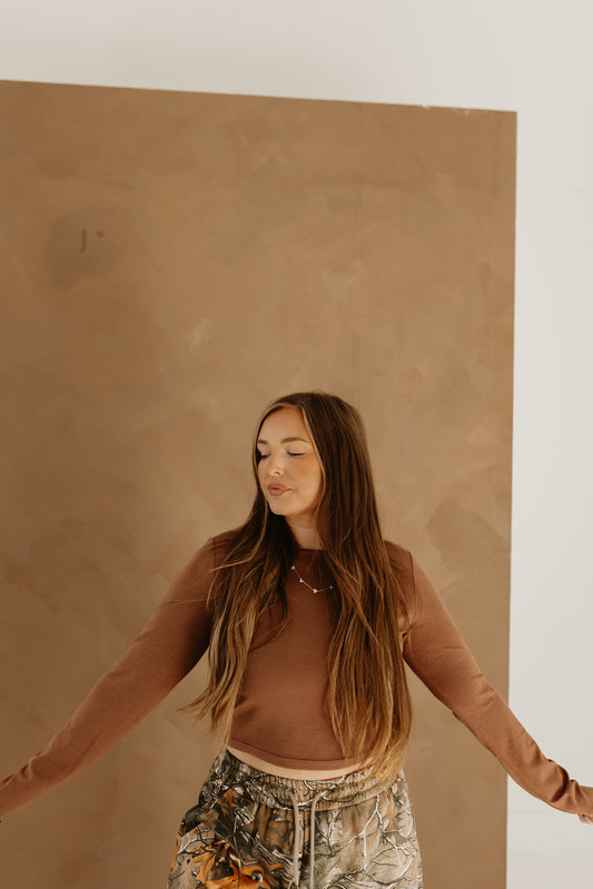 BROWN Silky Soft Baby tee