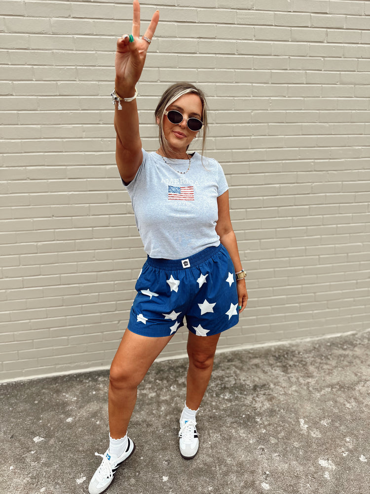 Navy + Stars Boxer Shorts