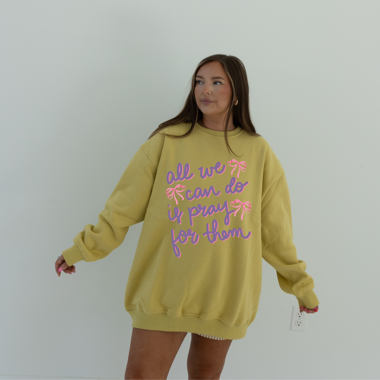 MUTED LIME LUX CREW