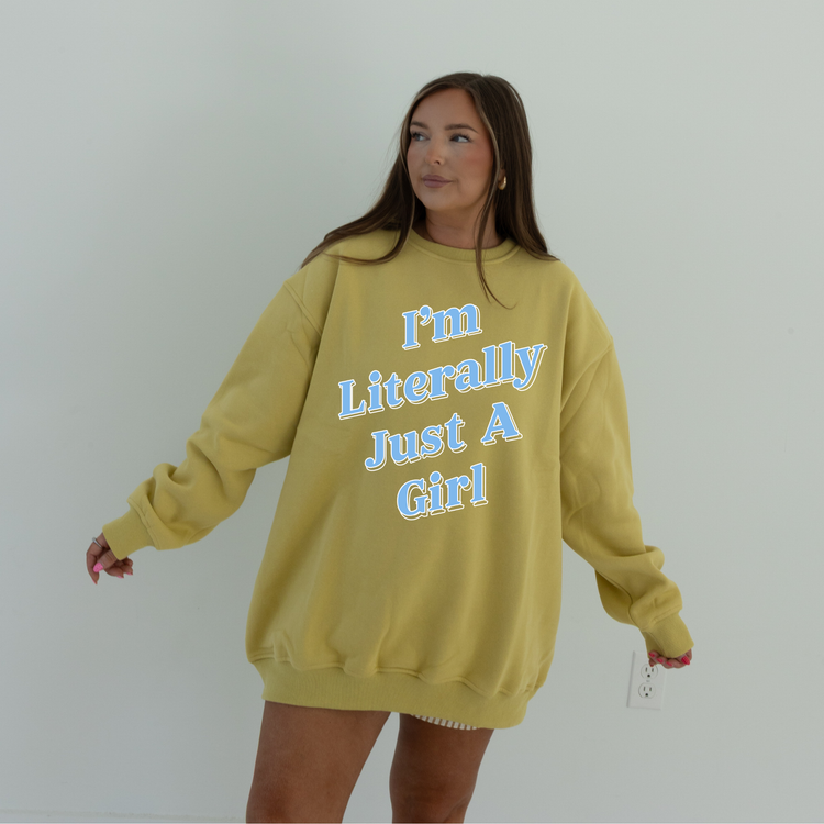 MUTED LIME LUX CREW