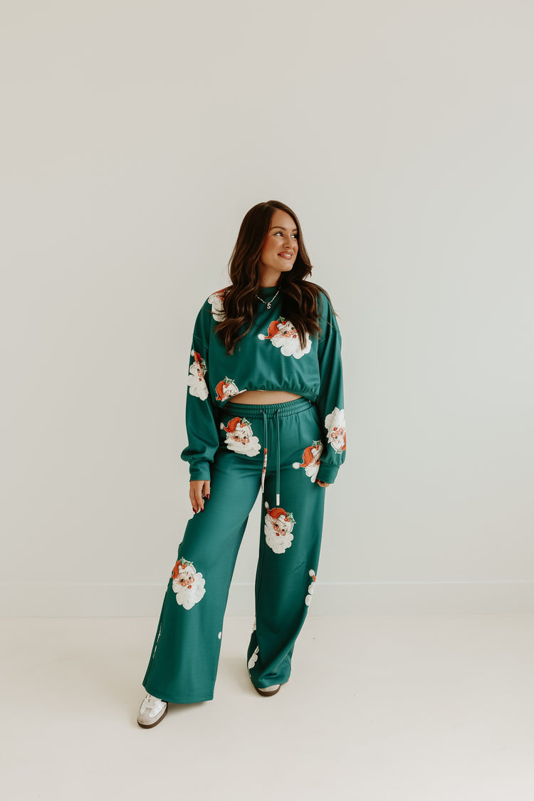 CUTIE SANTA DRAWSTRING PANTS