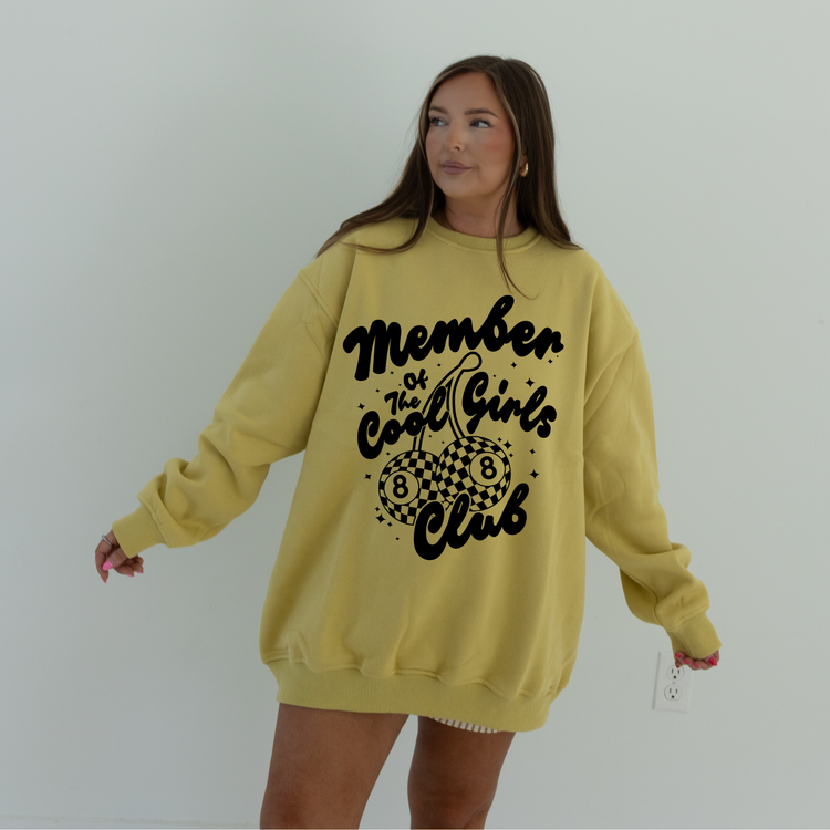 MUTED LIME LUX CREW